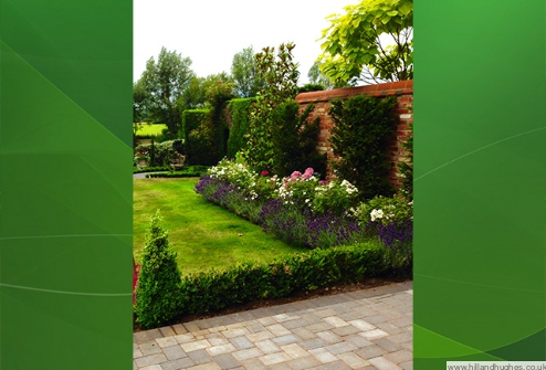 Completed garden and terrace